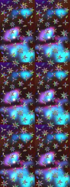 Raster güzel kumaş deseni çiziyor. Düz Çiçek Elementleri Tasarımı. Renkli Bahar Teması eskiz kalıbı. Çiçek deseni.