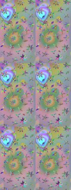 Suluboya desenli çiçek deseni. Dekorasyon ve tasarım için güzel bir desen. Moda baskısı. Ton halinde. Çiçeğin suluboya çizimlerinin zarif deseni.