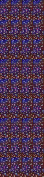 Çiçekli karalama şeklinde Raster çiçek deseni. Mor ve mor renkli çiçekler. Yumuşak, yaz çiçekli arka plan.