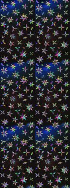 Gri ve mavi renkte çiçekler. Çiçekli karalama şeklinde Raster çiçek deseni. Nazik, sevimli çiçek arkaplanı..