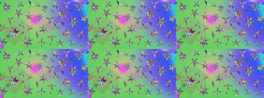 Raster illüstrasyonu. Çiçekli, yapraklı, çiçek desenli eskiz. El çizimi.