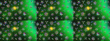 Raster illüstrasyonu. Anti-stres için soyut örnek sayfası. Yeşil ve gri renklerde.