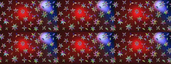 Küçük bir çiçekte eskiz deseni. Hoş bir çiçek geçmişi var. Güzel kumaş deseni. Raster illüstrasyonu.