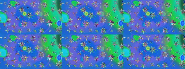 Halk tarzı. Parlak renkli çiçekleri olan ve mavi ve yeşil renkli yaprakları olan harika bir çiçek deseni. Modern çiçek arkaplanı. Moda baskıları için zarif bir şablon.