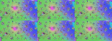 Raster illüstrasyonu. Çiçekli, yapraklı, çiçek desenli eskiz. El çizimi.