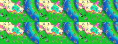 Karalama çiçeği. Zentangle soyut çiçekleri. Güzel kumaş deseni. Renkli Bahar Teması eskiz kalıbı. Düz Çiçek Elementleri Tasarımı. Raster illüstrasyonu.