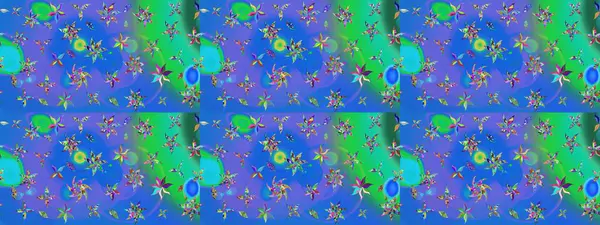 Halk tarzı. Parlak renkli çiçekleri olan ve mavi ve yeşil renkli yaprakları olan harika bir çiçek deseni. Modern çiçek arkaplanı. Moda baskıları için zarif bir şablon.