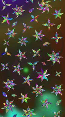 Güzel kumaş deseni. Raster illüstrasyonu. Bahar çiçekli güzel bir çiçek deseni..