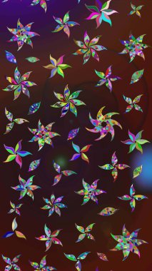 Raster stili kumaş deseni. Çiçekler suluboya çizim deseni.