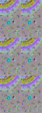 Tropik çiçekler. Gömlek, arka plan modelini çiz. Gri ve nötr renkte çiçekler.