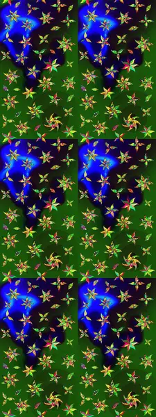 Çiçekli çiçek deseni, suluboya. Raster deseni. Süslü kumaş deseni.