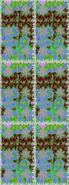 Çiçek deseni. Duvar kâğıdı barok, İspanyol kumaşı. Kusursuz raster arka plan. Kahverengi ve bej renklerde altın elementler. Şekil grafik deseni.