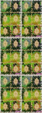 Çiçek deseni. Duvar kâğıdı barok, İspanyol kumaşı. Kusursuz raster arka plan. Kahverengi ve bej renklerde altın elementler. Şekil grafik deseni.