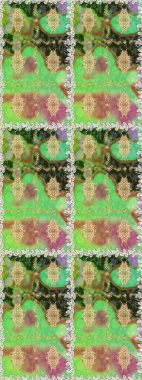 Çiçek deseni. Duvar kâğıdı barok, İspanyol kumaşı. Kusursuz raster arka plan. Kahverengi ve bej renklerde altın elementler. Şekil grafik deseni.