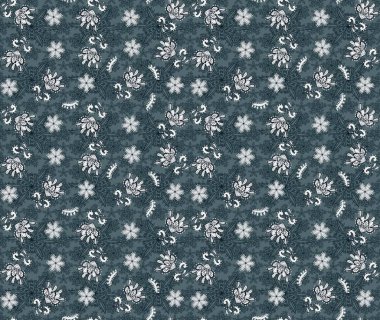 Raster deseni. Süslü kumaş deseni. Çiçekli çiçek deseni, suluboya..