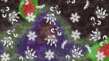 Raster. Güzel suluboya çiçekler, parlak resimler ilham verici ve kahverengi çiçek desenli eskiz arka planı..