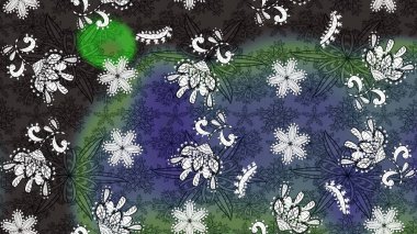 Küçük çiçekli şirin bir desen. Çiçek ve yapraklı çiçek deseni. Raster illüstrasyonu.