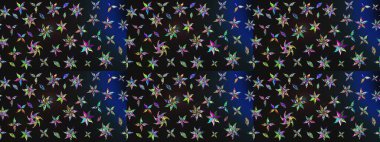 Gri ve mavi renkte çiçekler. Raster illüstrasyonu. Çiçek desenli eskiz, vuruşlar, sıçramalar, yaz çiçekleri..