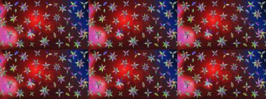 Küçük çiçekteki sevimli çiçek deseni. Kırmızı ve kahverengi renkte çiçekler.