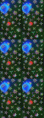 Raster stili kumaş deseni. Çiçekler suluboya çizim deseni.