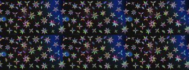 Raster illüstrasyonu. Çiçekli karalama şeklinde Raster çiçek deseni. Gri ve mavi renkte yaz çiçekleri.