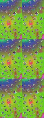 Eskiz Vintage Çiçek Deseni. Raster Kalça dokusu deseni.