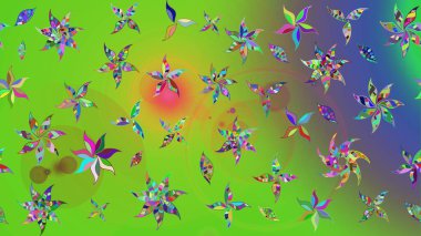 Raster stili kumaş deseni. Çiçekler suluboya çizim deseni.