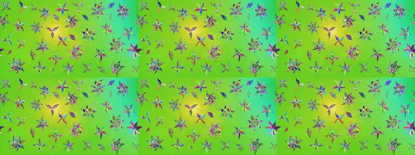 Eski usul. Miles Fleur, süslü püslü bir süs. Tomurcukları papatya çiçekleri olan sevimli bir çiçek deseni. Kumaş, tekstil, duvar kağıdı baskısı için. Raster illüstrasyonu. Taslak arkaplan.