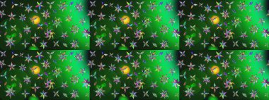 Raster güzel bir çiçek deseni çizmiş. Nazik romantik baskı. Bahar mevsimi. Tatil havası..