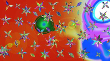 Eski model. Suluboya çizim kalıbı. Moda baskısı. Çiçeğin suluboya çizimlerinin mükemmel deseni. Raster illüstrasyonu. Dekorasyon ve tasarım için güzel desen.