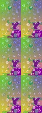 Tekrar eden çiçek arkaplanı, zarif nötr ve yeşil çiçek duvar kağıdı. Tarafsız ve yeşil renkler üzerine çiçek desenli çizimler, el yapımı papatyalar, papatyalar..