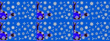 Modern çiçek arkaplanı. Moda baskıları için zarif bir şablon. Parlak renkli çiçekleri olan ve mavi ve nötr renklerde yaprakları olan harika bir çiçek deseni. Halk stili.