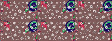 Bahar mevsimi. Raster güzel bir çiçek deseni çizmiş. Nazik romantik baskı. Tatil havası..