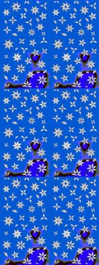 Simple cute pattern in small-scale flowers. Raster illustration. Floral sketch background for textile or book covers, manufacturing, wallpapers, print, gift wrap and scrapbooking.