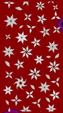 Küçük çiçekteki sevimli çiçek deseni. Raster illüstrasyonu. Modaya uygun kumaş deseni. Tony 'nin kumaş desenini çiz.