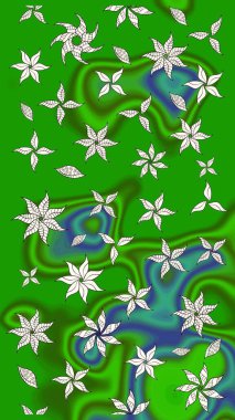 Güzel suluboya yaz çiçekleri deseni..