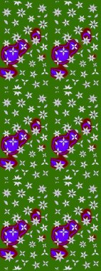 Etnik Mandala havlusu. Tebrik kartı geçmişi, boyama kitabı, arkaplan ve tekstil için kullanılabilir. Raster Henna tarzı. Sınır Kızılderili çiçekli paisley patten. Taslak süsleme izi.