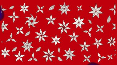 Küçük çiçekteki sevimli çiçek deseni. Kırmızı ve nötr renkte çiçekler.