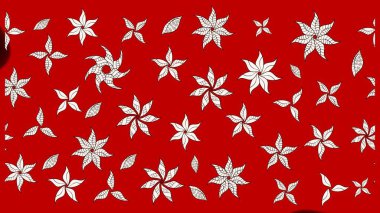 Düz Çiçek Elementleri Tasarımı. Çiçek deseni. Renkli Bahar Teması eskiz kalıbı. Raster illüstrasyonu. Chichi kumaş deseni çiz.