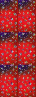 Şatafatlı bahar bahçesi dokusu. Raster illüstrasyonu. Flower eskiz arka planı. Çiçek deseni.