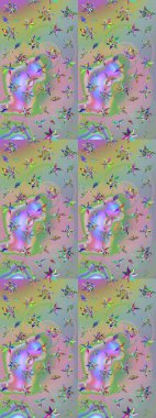 Nazik, sevimli çiçek arkaplanı. Tarafsız ve yeşil renklerde çiçekler. Raster çiçek desenli ve çiçekli..