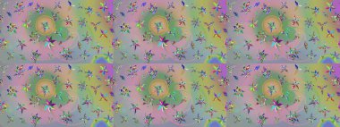 Düz Çiçek Elementleri Tasarımı. Tarafsız ve yeşil renklerde çiçekler. Güzel çiçek deseni. Renkli Bahar Teması çizim şablonu.