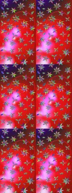 Sevimli küçük çiçek desenle. Raster resim. Çiçek desenli çiçek ve yaprakları ile.