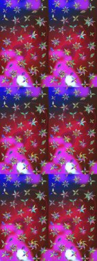 Eski usul. Tomurcukları papatya çiçekleri olan sevimli bir çiçek deseni. Eskiz geçmişi. Kumaş, tekstil, duvar kağıdı baskısı için. Miles Fleur, süslü püslü bir süs. Raster illüstrasyonu.