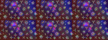 Renkli Yaz Temalı eskiz kalıbı. Raster illüstrasyonundaki çiçek desenli çizim. Düz Çiçek Elementleri Tasarımı. Mor ve mor renkte çiçekler.