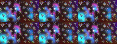 Ultraviyole kumaş deseni. Raster illüstrasyonu. Organik motif arka planı. Çizim deseni.