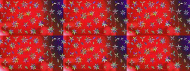 Kırmızı ve kahverengi renklerde. Anti-stres için soyut örnek sayfası. Raster illüstrasyonu.