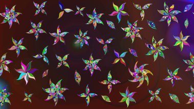 Üst manzara, yumuşak kahverengi ve mor renkli. Sevgililer günü ve tebrik kartı konsepti için şık bir davetiye. Çiçek kompozisyonu, el boyası, hassas şablon. Manzaralı çiçek deseni.