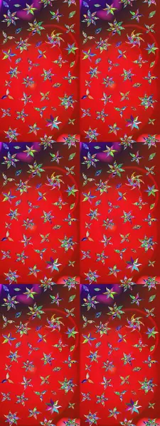 Raster illüstrasyonu. Küçük çiçekteki sevimli çiçek deseni. Güzel karalamalı çiçek desenli çizim. Güzel kumaş deseni.