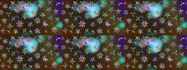 Sabıka fotoğraflarında, bebek kıyafetlerinde, duvar kâğıtlarında, paket kutularında falan kullanılabilir. Raster. Zarif, parlak ve eskiz kahverengi ve yeşil çiçek desenli tasarım.